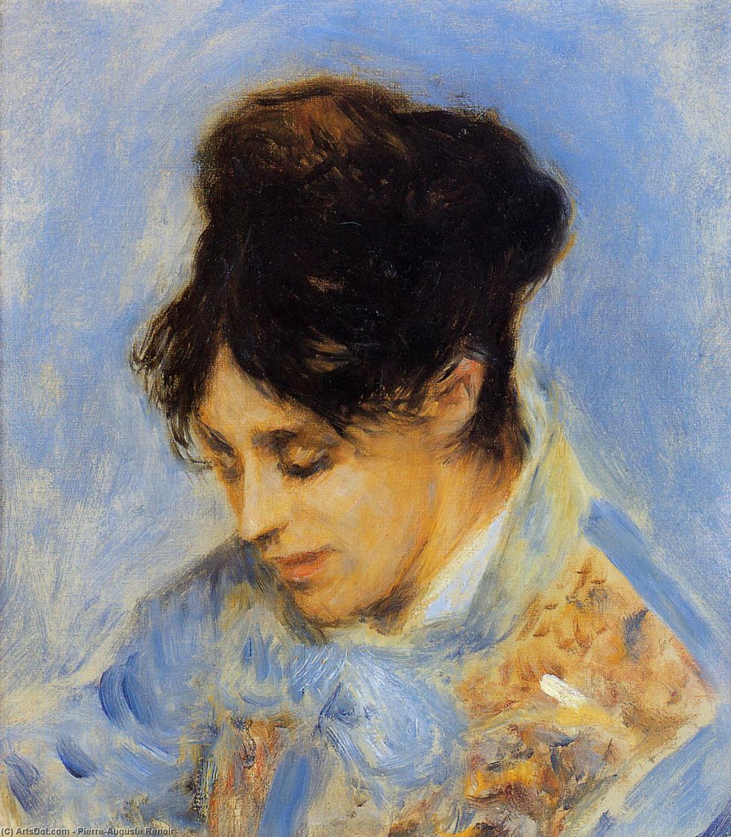 Portrait Of Madame Claude Monet — Pierre-auguste Renoir