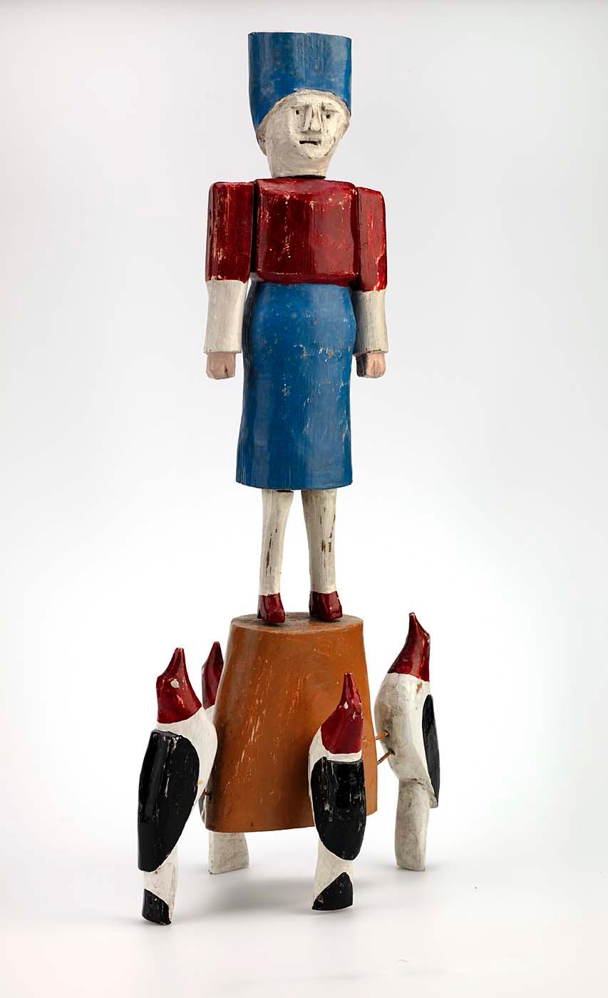 Untitled (totem With Woman And Birds) — Albert Zahn