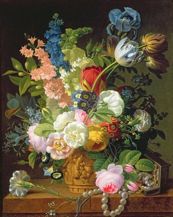 Still Life With Flowers — Jean Louis Prevost
