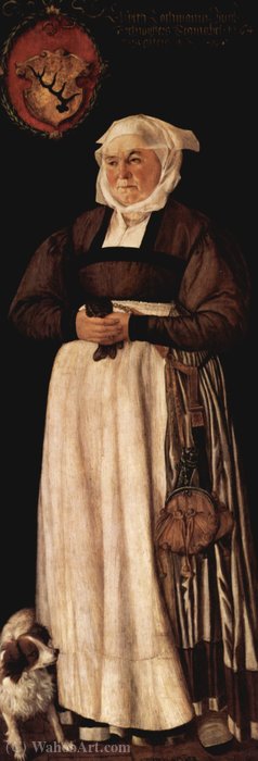 Portrait Of Elsbeth Lochmann, Wife Of The Zurich-bearer Jacob Schwytzer - (1564) — Tobias Stimmer