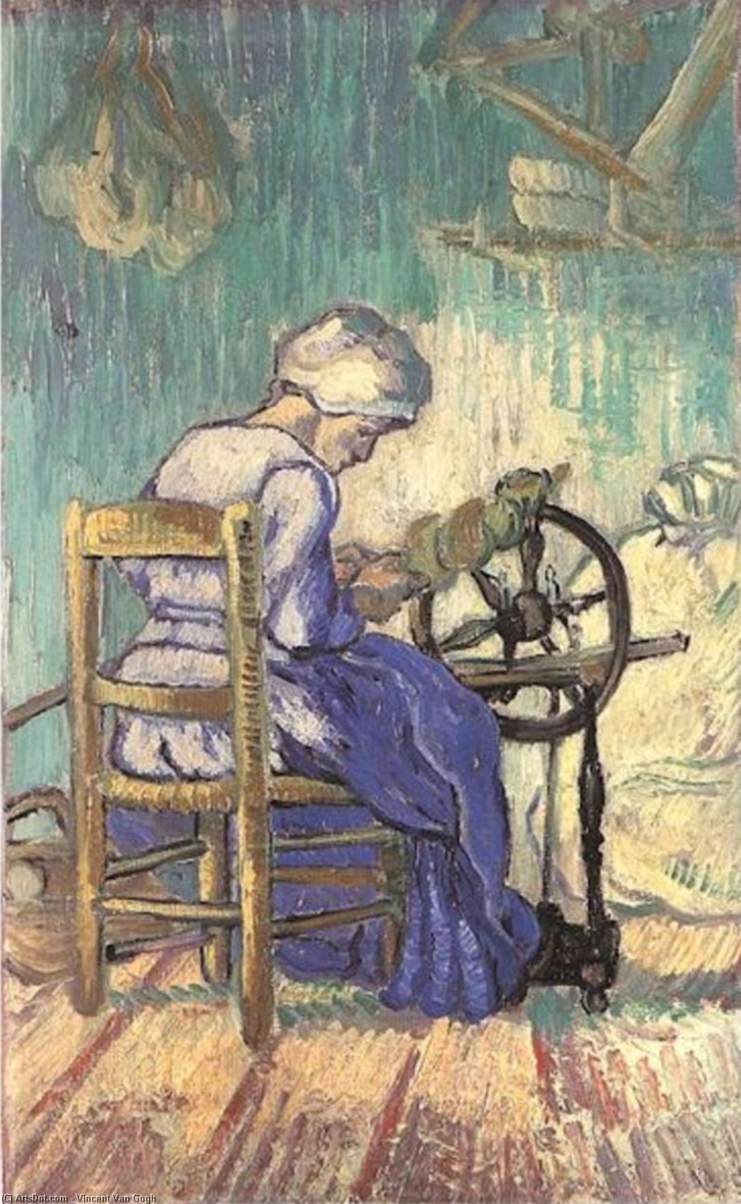 Paysanne Au Rouet A Filer — Vincent Willem Van Gogh