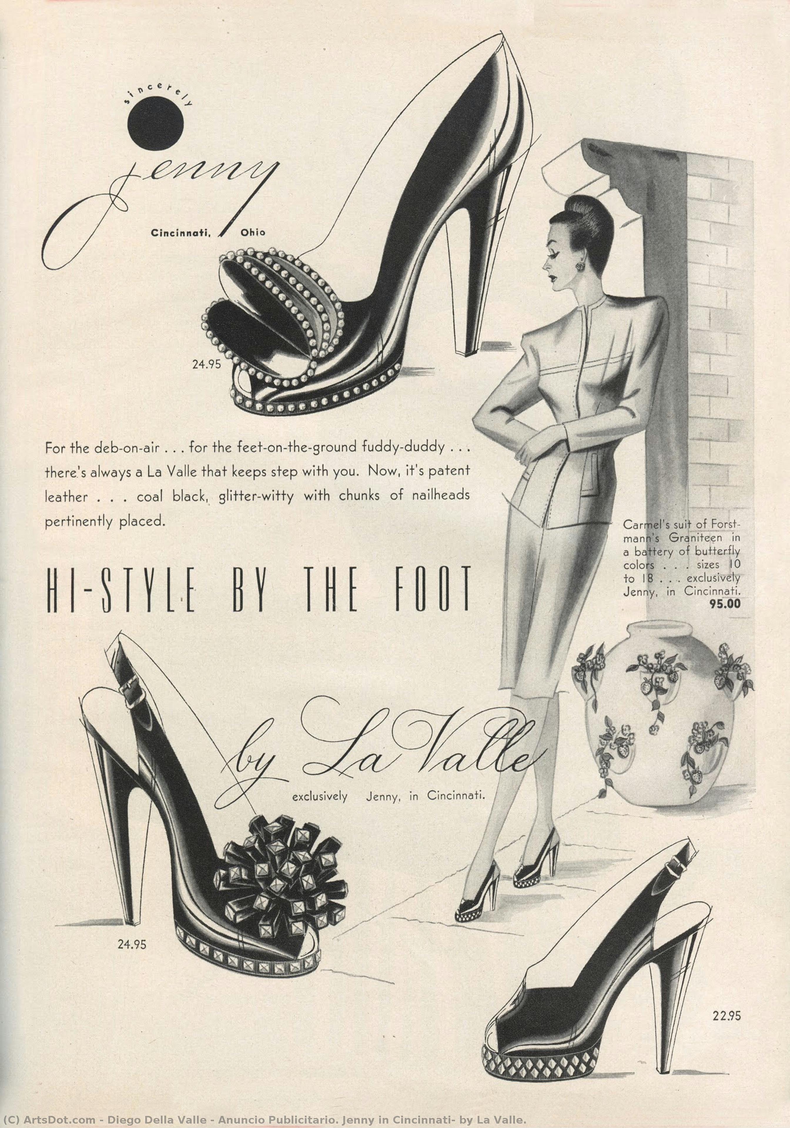 Anuncio Publicitario. Jenny In Cincinnati, By La Valle. — Diego Della Valle