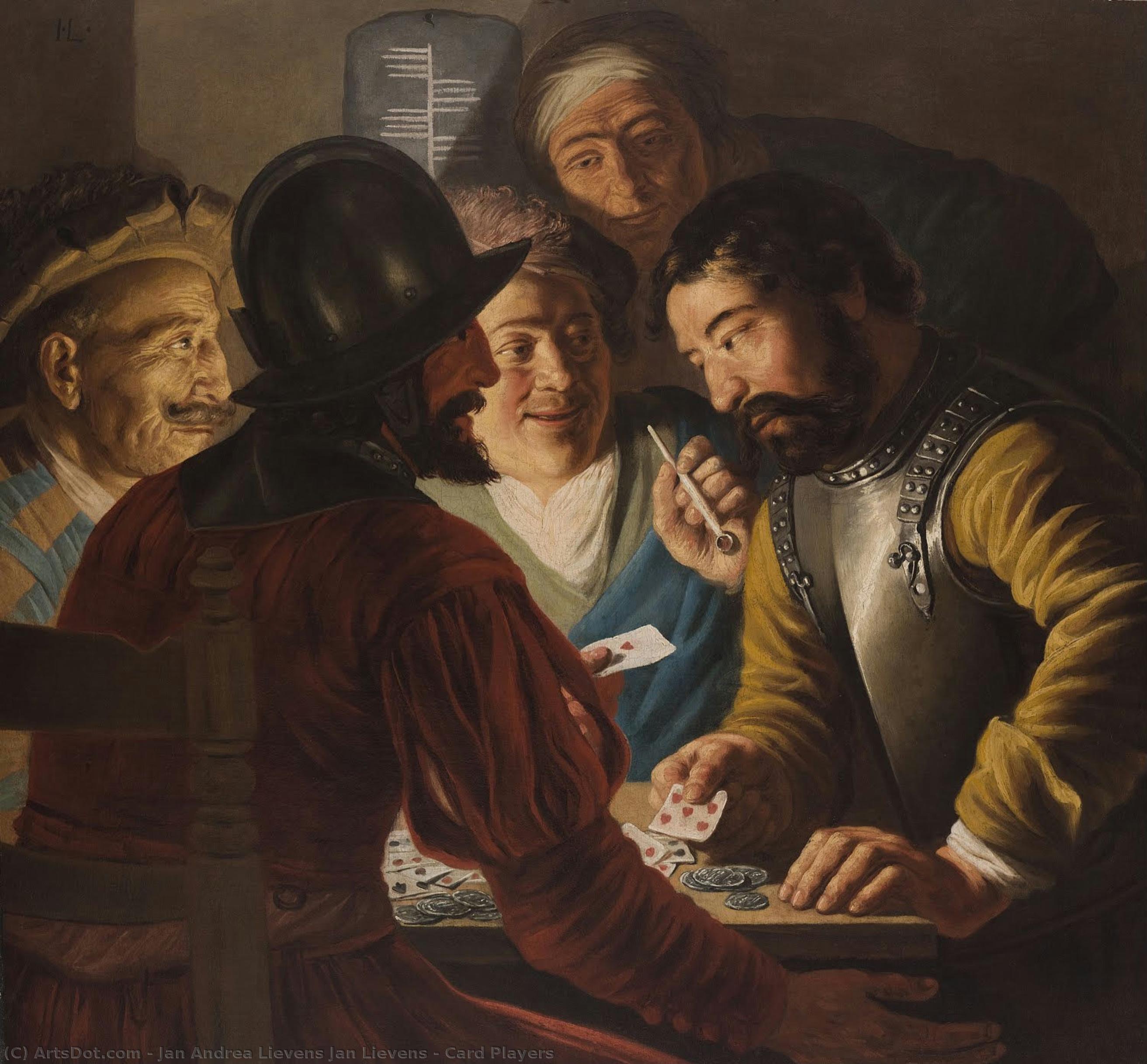 Card Players — Jan Andrea Lievens Jan Lievens