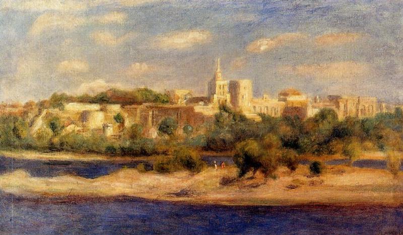 Bathers On The Banks Of The Thone In Avignon — Pierre-auguste Renoir