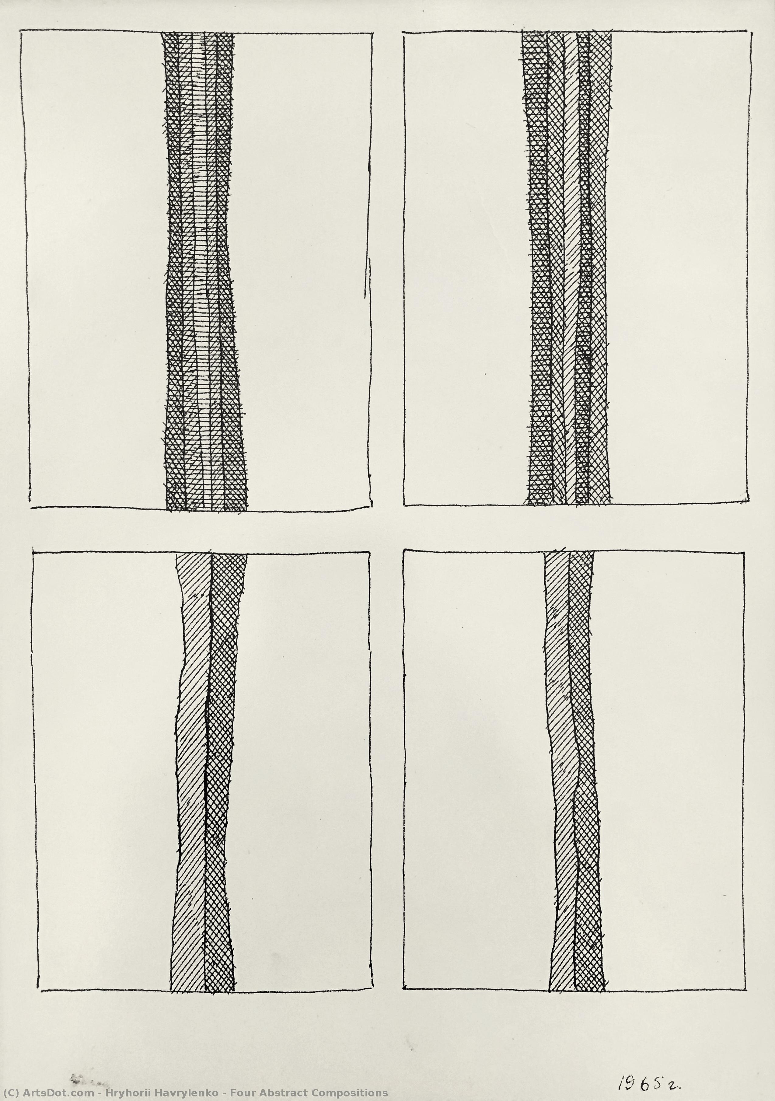 Four Abstract Compositions — Hryhorii Havrylenko