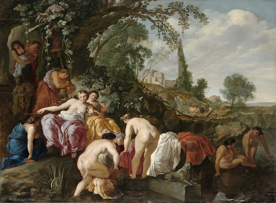 Moses Finds Pharaoh's Daughter In The Rush Basket — Moyses Matheusz Van Uyttenbroeck