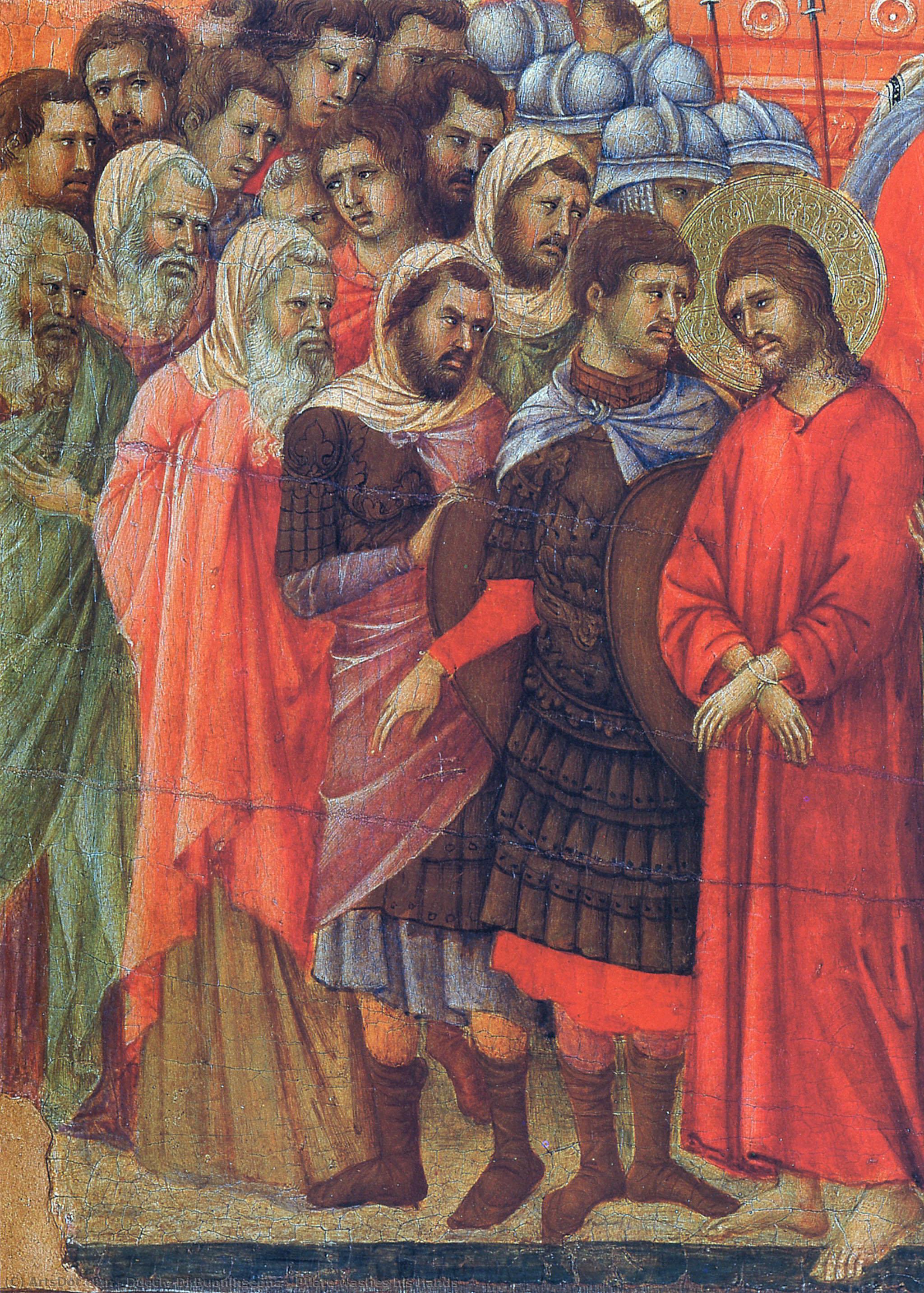 Pilate Washes His Hands — Duccio Di Buoninsegna