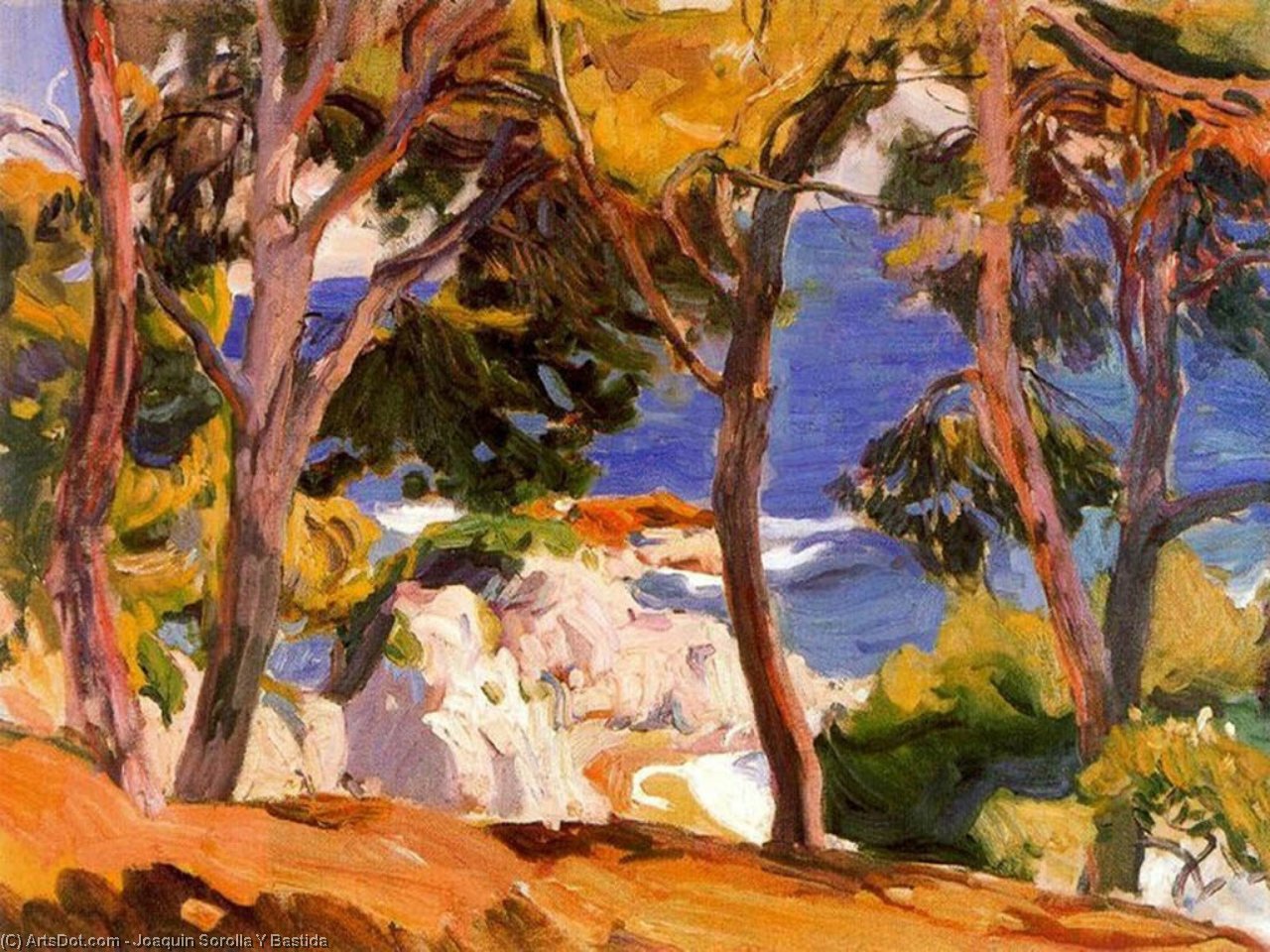 Coast At Santa Cristina — Joaquín Sorolla Y Bastida