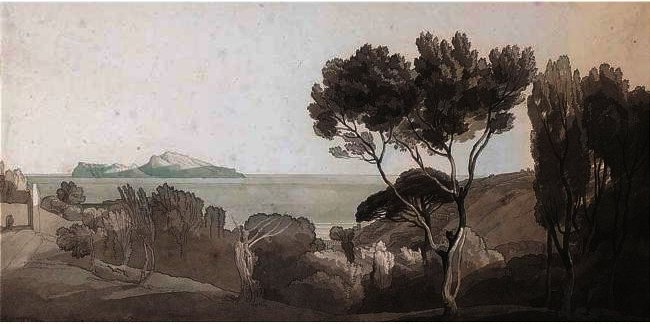 Naples, The Island Of Capria.evening — Джон Уайт Абботт