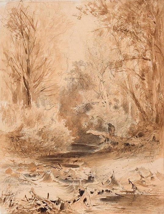 In The Mountain Of The Crimea. Brook — Fyodor Alexandrovich Vasilyev