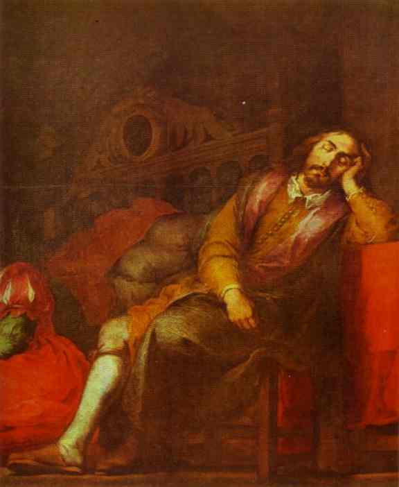 The Dream Of The Patrician. Detail — Bartolomé Esteban Murillo