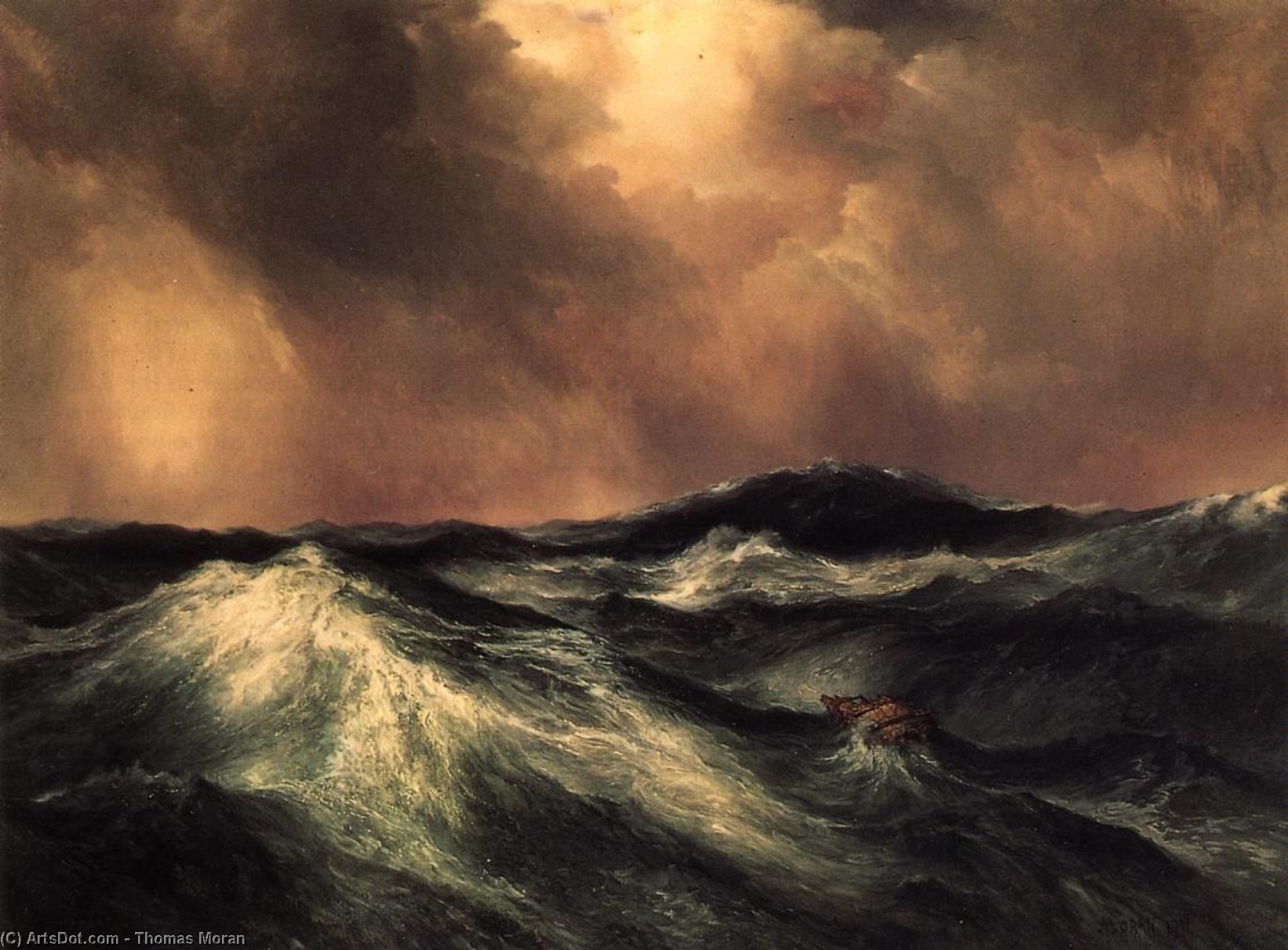 The Angry Sea — Tomas Moran