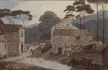 Ambleside At The Head Of Lake Windermere — Francis Towne