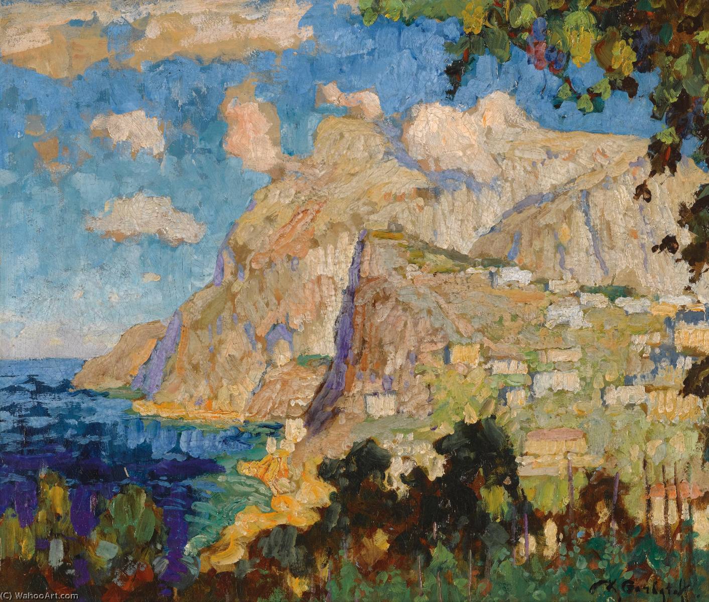 View Of Monte Solaro, Capri — Konstantin Ivanovich Gorbatov