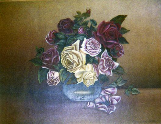 Bouquet Of Roses, (painting) — Franklin H Eshelman