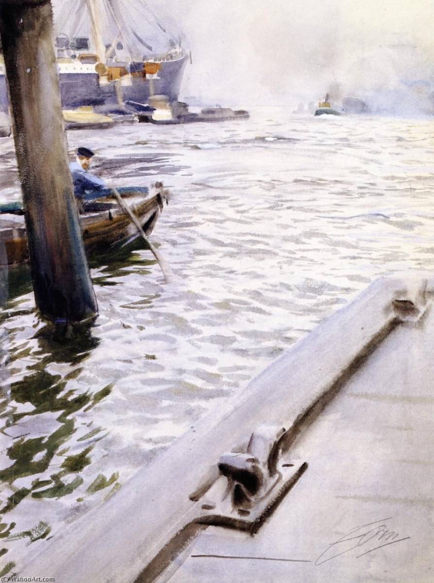 In The Port Of Hamburg — Anders Leonard Zorn