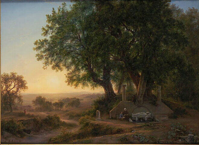 Vue De La Campagne Romaine — Louise-joséphine Sarazin De Belmont