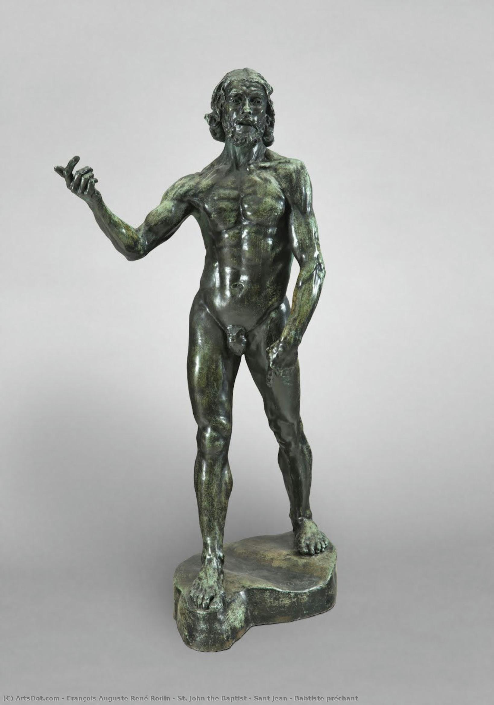 St. John The Baptist - Sant Jean - Babtiste Préchant — Огист Роден