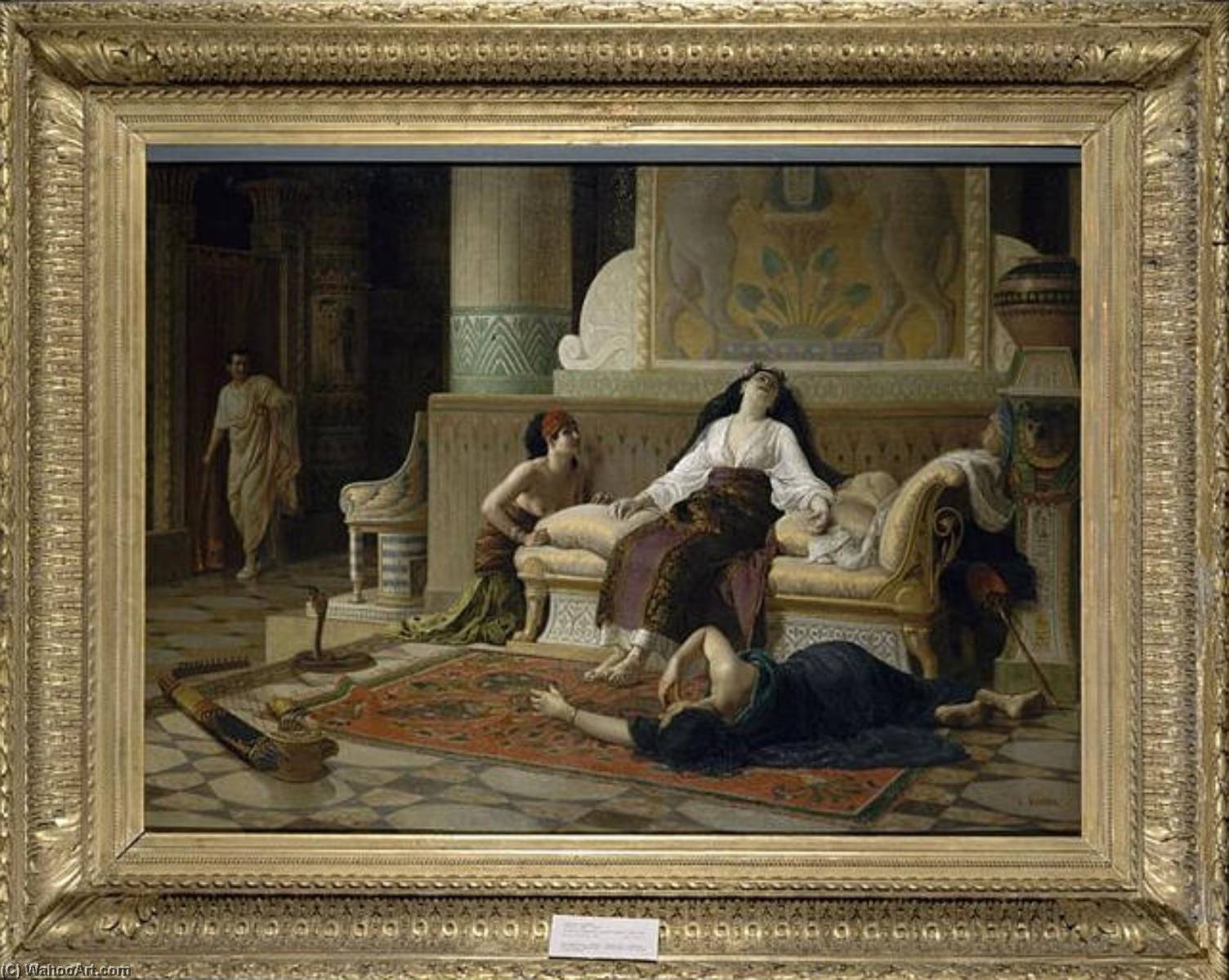 La Mort De Cleopatre, Reine D'egypte — Louis Marie Baader