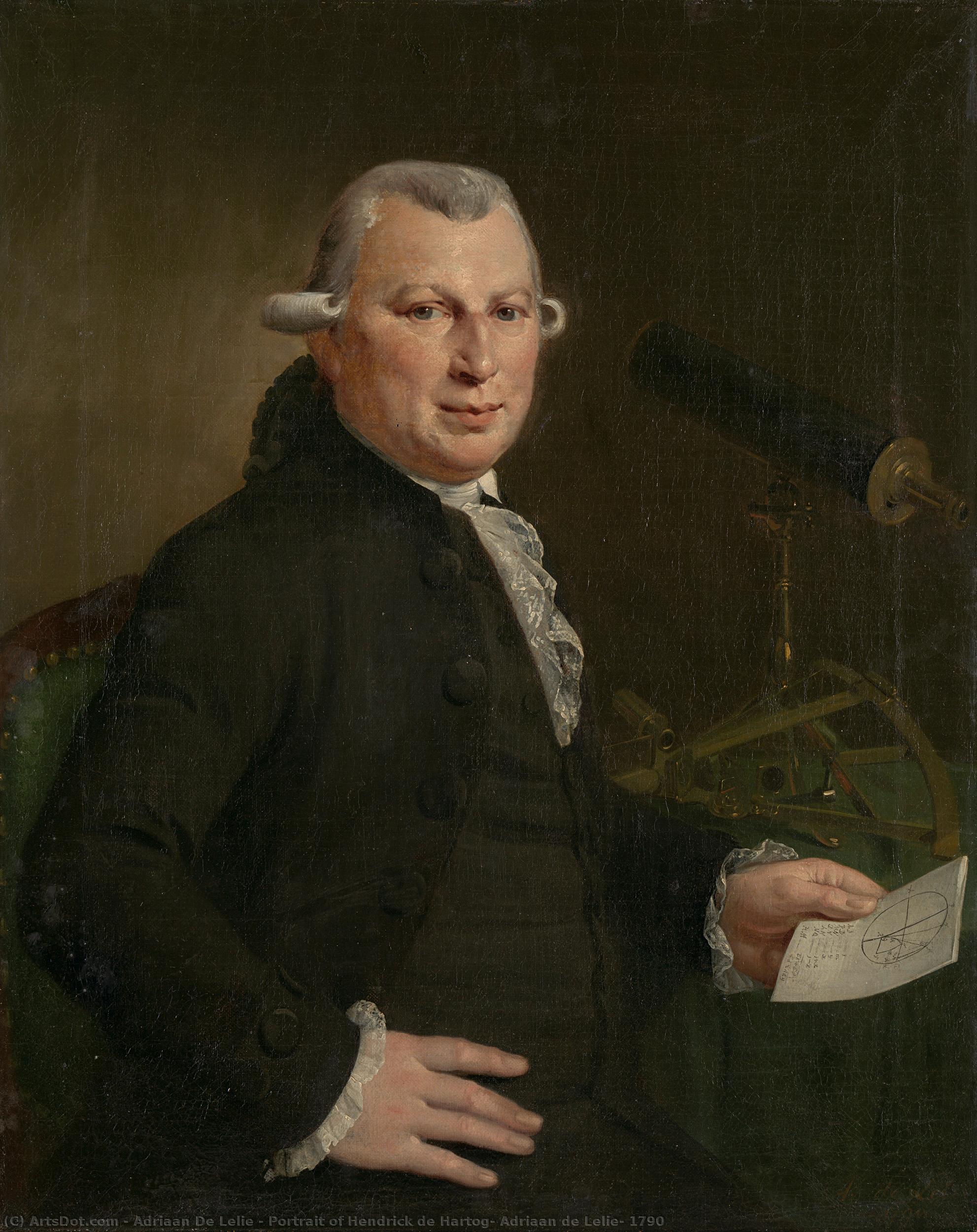 Portrait Of Hendrick De Hartog, Adriaan De Lelie, 1790 — Adriaan De Lelie