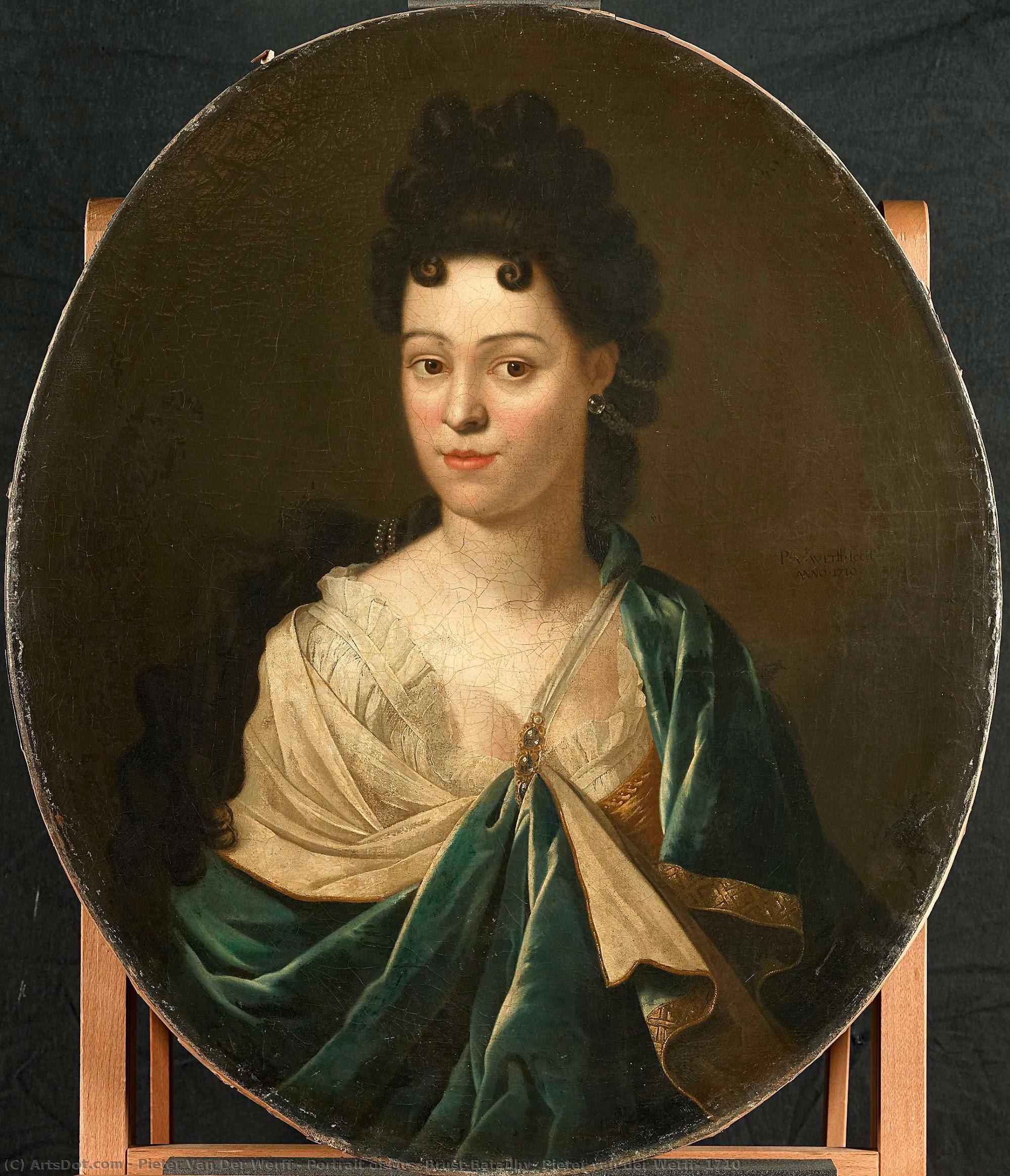 Portrait Of Mrs. Brust-batailhy, Pieter Van Der Werff, 1710 — Pieter Van Der Werff