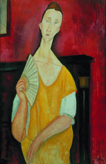 Lunia Czechowska (also Known As La Femme À L’éventail) — Amedeo Clemente Modigliani