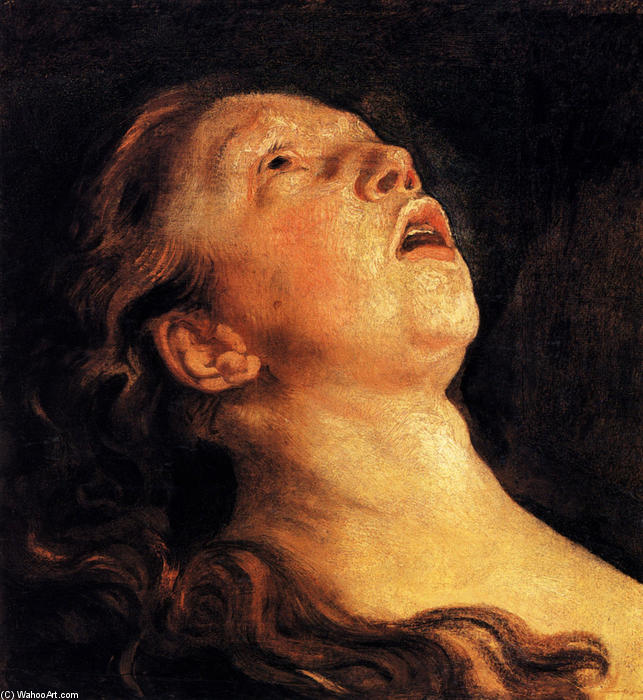 Study Of The Head Of Apollo — Jacob Jordaens