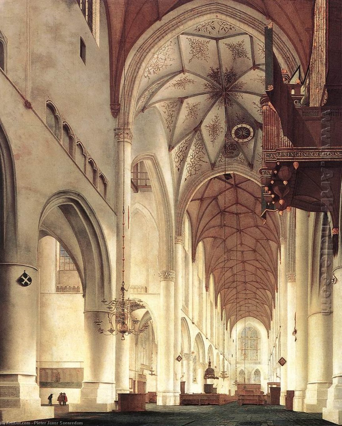 Interior Of The Sint-bavokerk In Haarlem — Pieter Jansz. Saenredam