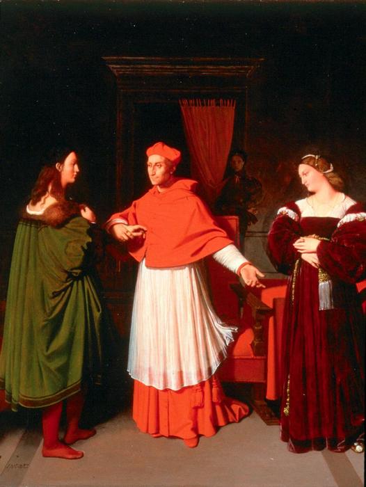 The Betrothal Of Raphael And The Niece Of Cardinal Bibbiena — Jean-auguste-dominique Ingres