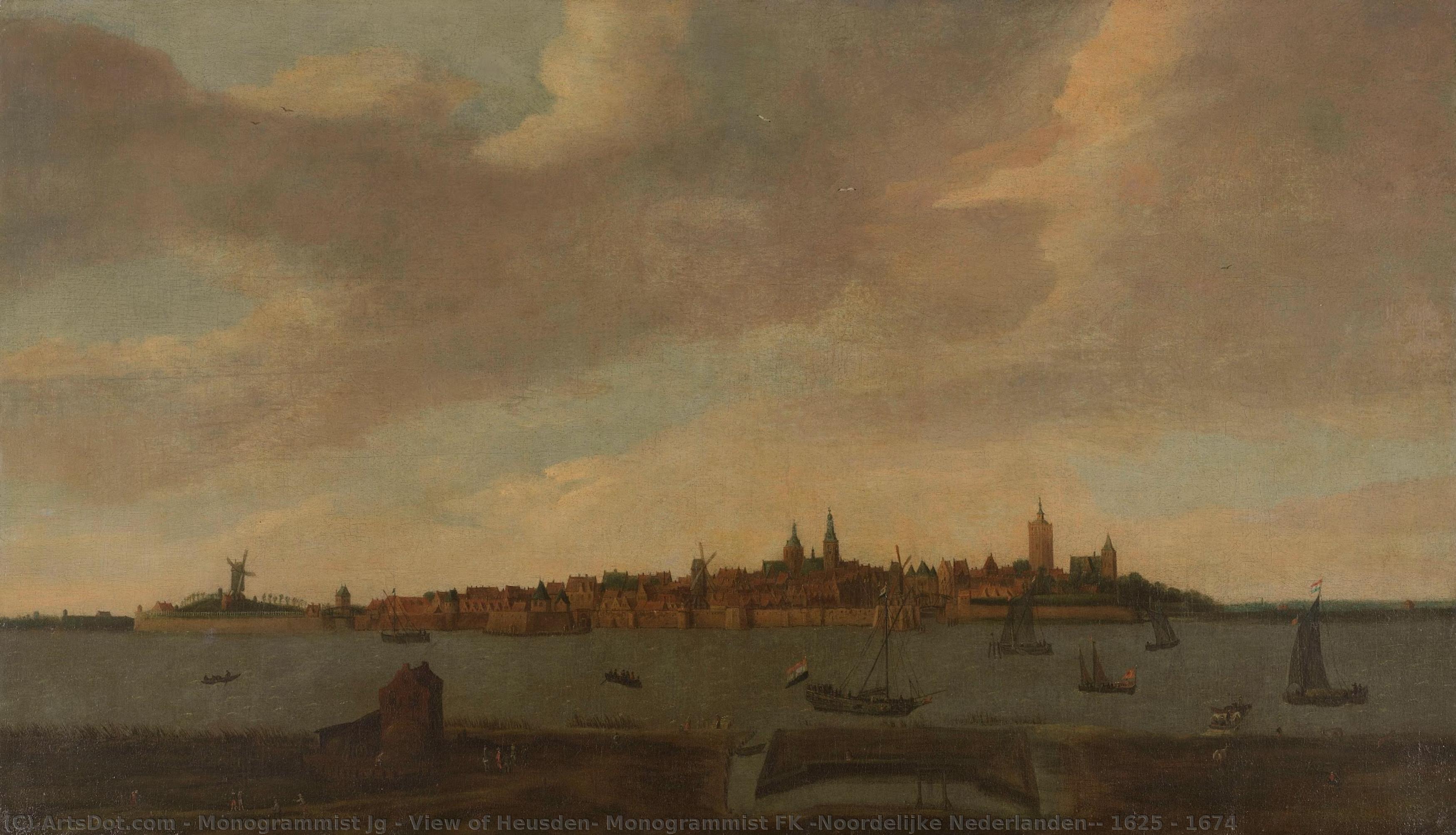 View Of Heusden, Monogrammist Fk (noordelijke Nederlanden), 1625 - 1674 — Monogrammist Jg
