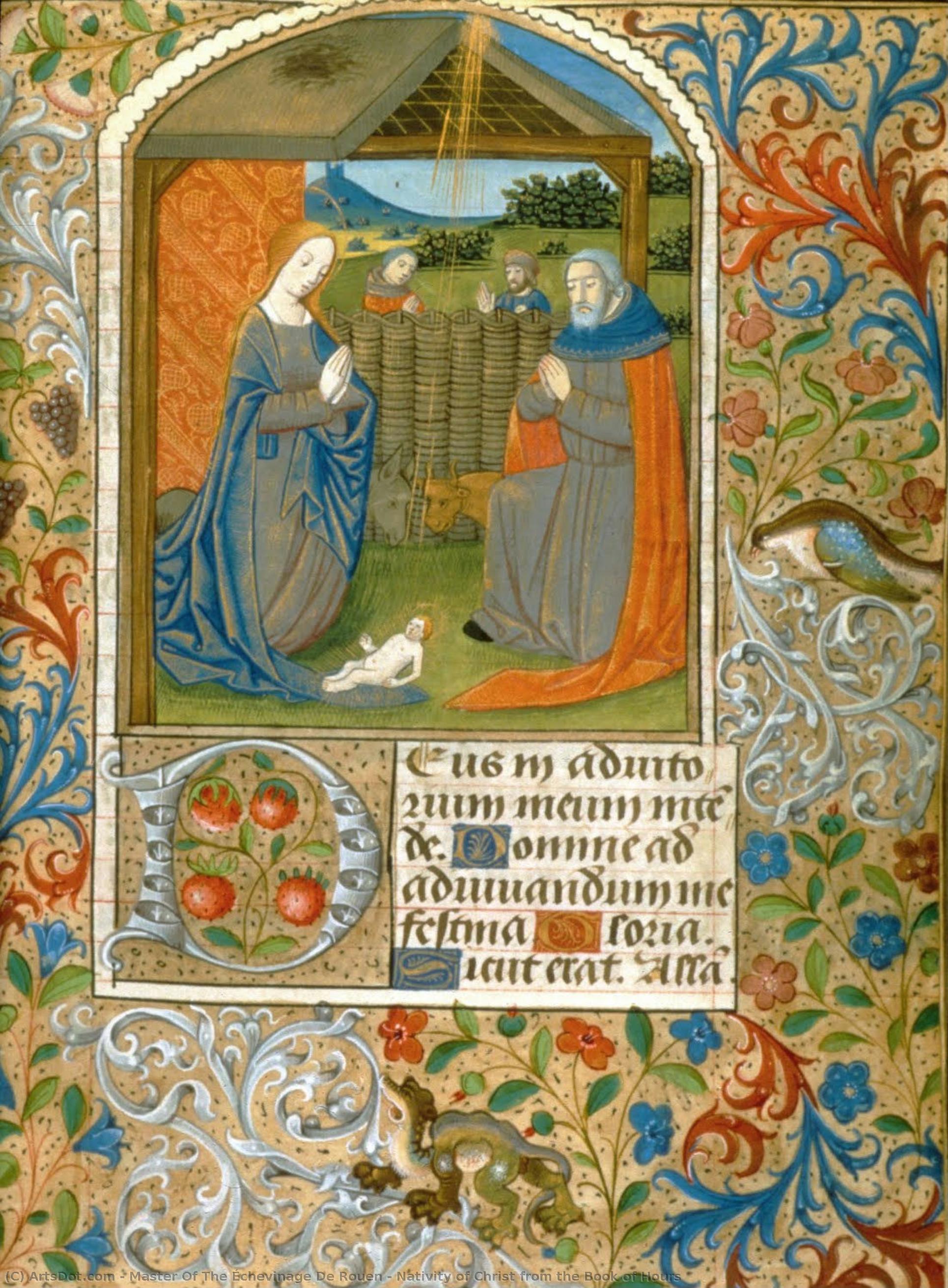 Nativity Of Christ From The Book Of Hours — Master Of The Échevinage De Rouen