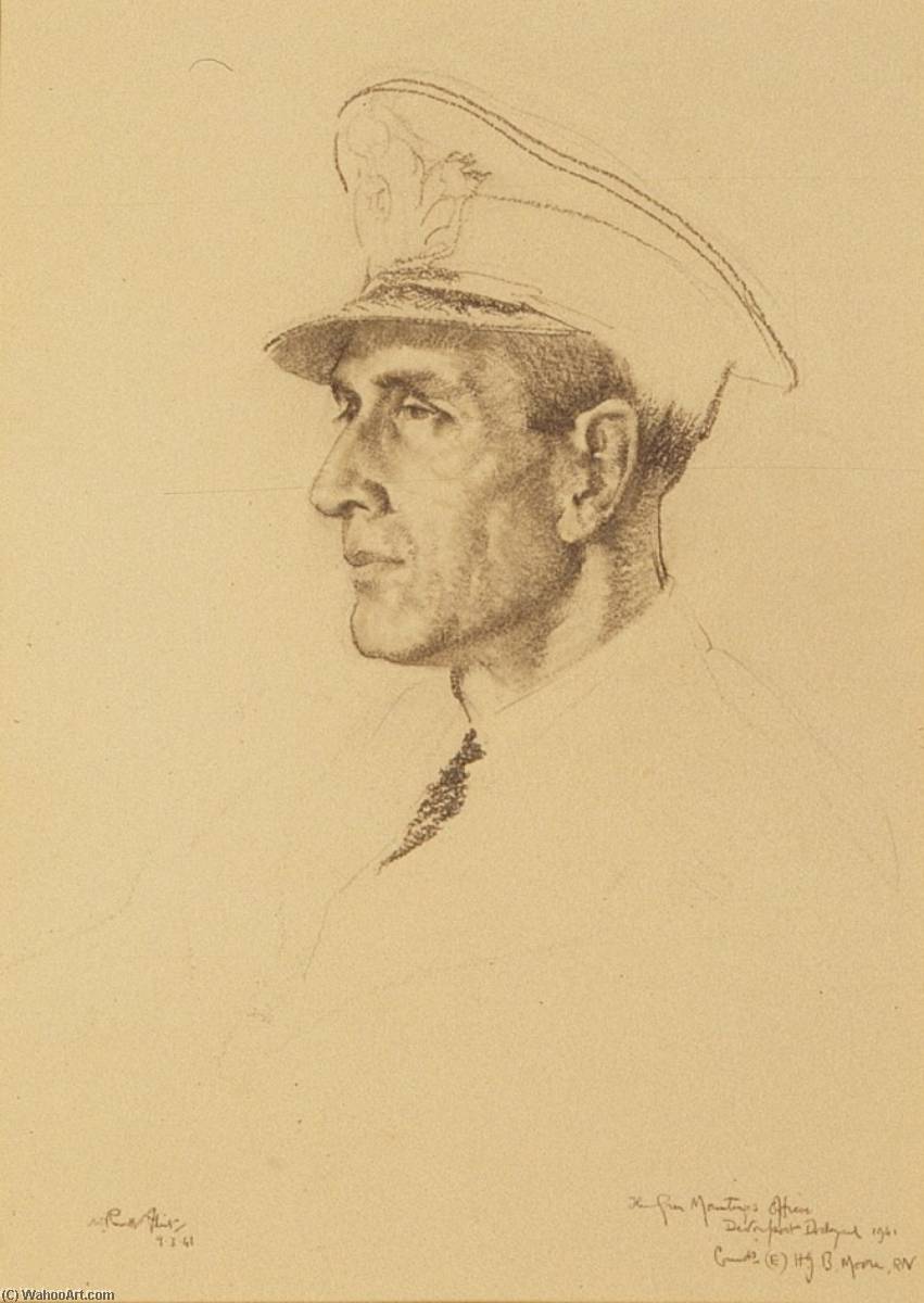The Gun Mountings, Officer Commander ( ) H. J. B. Moore, Rn — Sir William Russell Flint