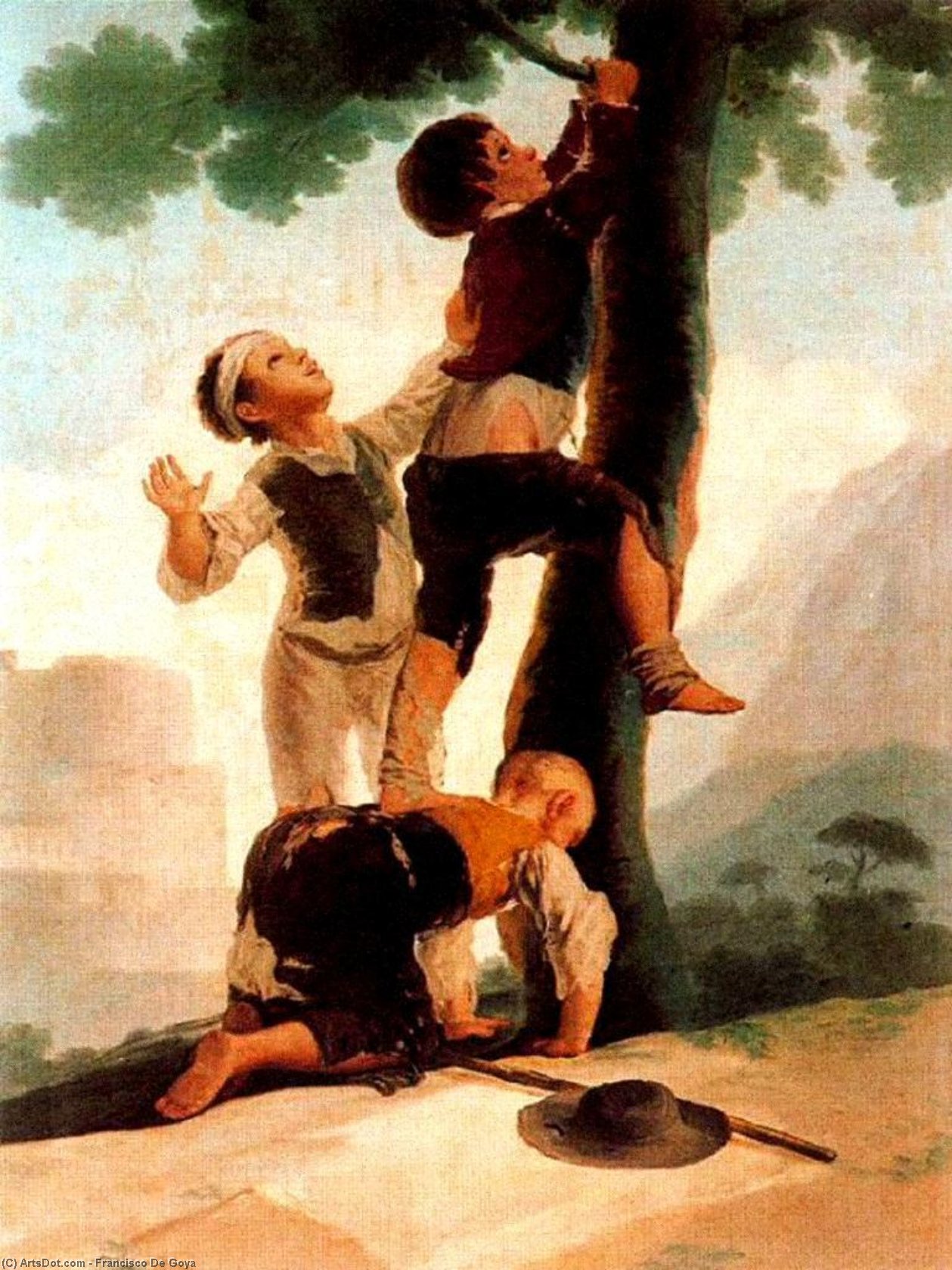 Niños Escalando Un Árbol — Francisco José De Goya Y Lucientes