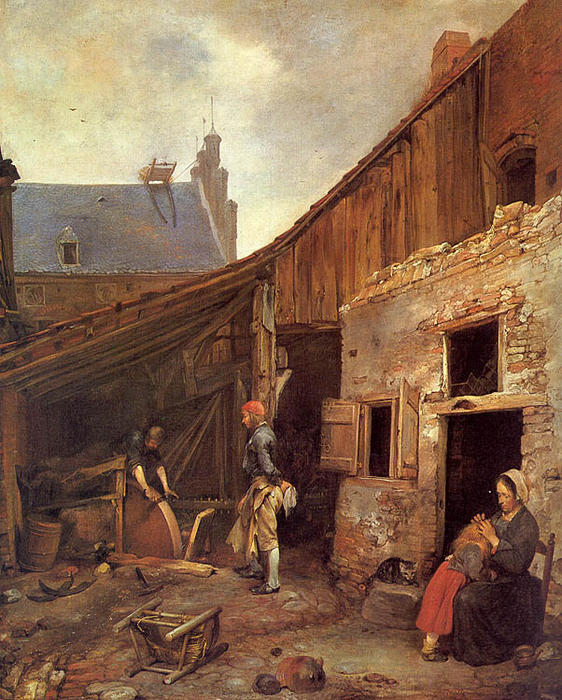 The Family Of The Stone Grinde — Gerard Ter Borch