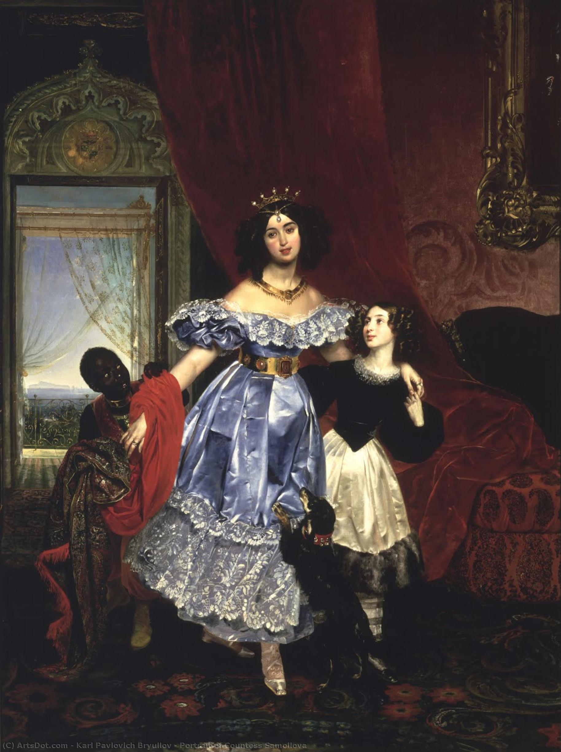 Portrait Of Countess Samoilova — Karl Pavlovich Bryullov