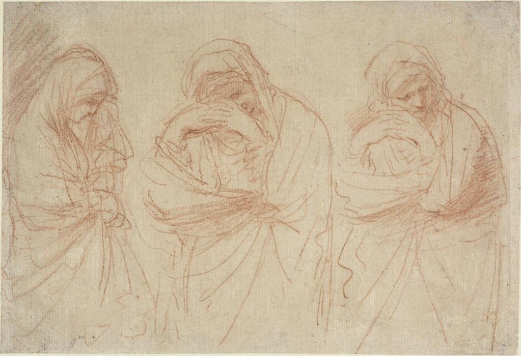Madonna Mourning. Studies For The Entombment Of Christ — Guercino