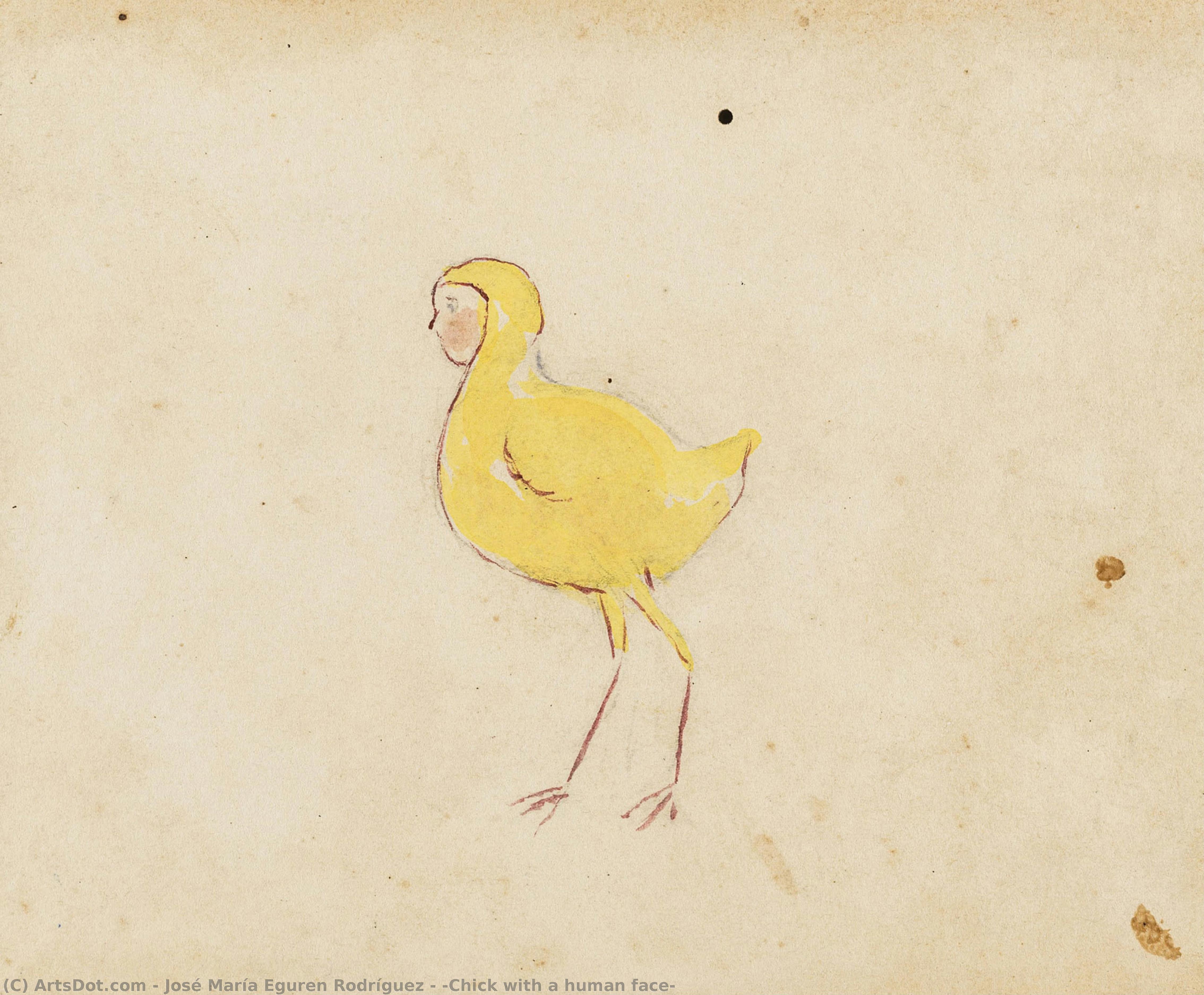 [chick With A Human Face] — José María Eguren Rodríguez