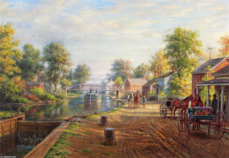 Scene Along Delaware And Hudson Canal — Edward Lamson Henry