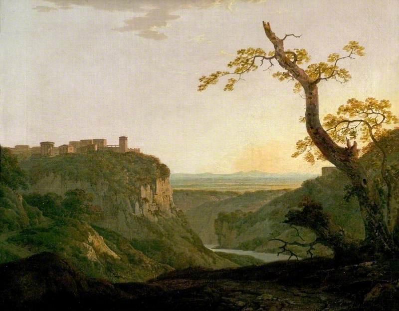 Italian Landscape, A View Near Tivoli — Joseph Wright Of Derby