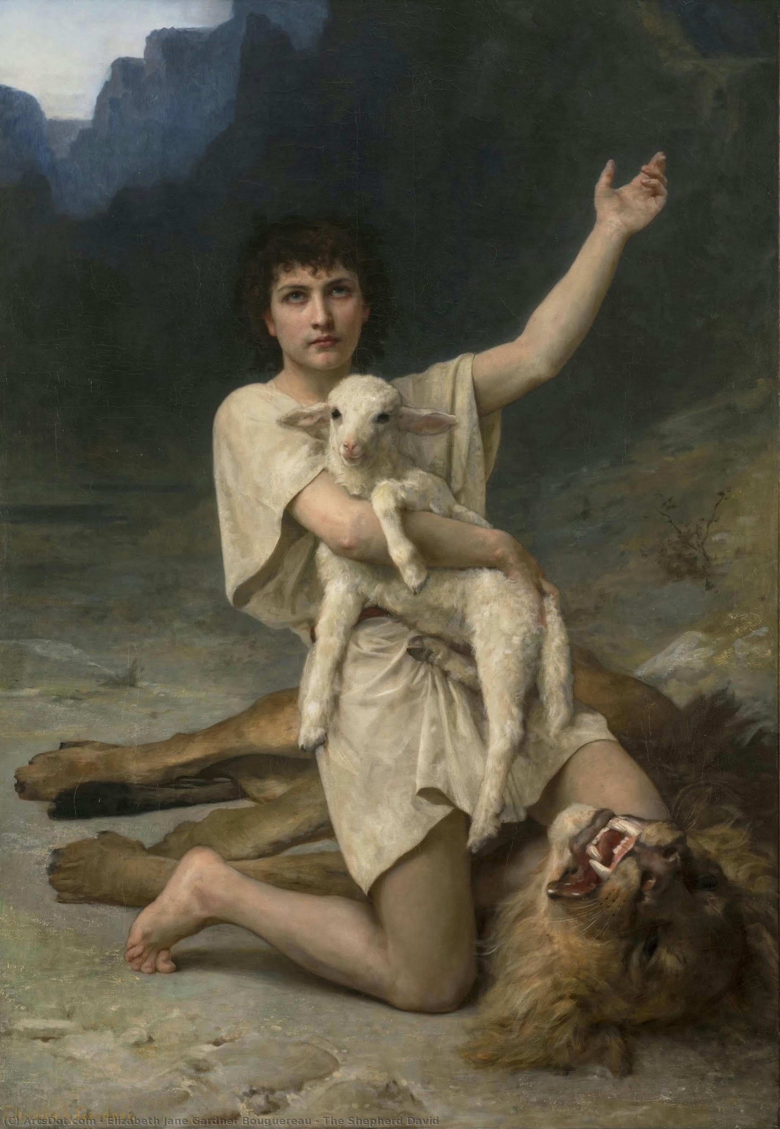 The Shepherd David — Elizabeth Jane Gardner Bouguereau