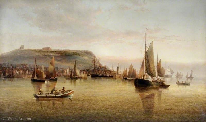 Busy Morning At Scarborough, North Yorkshire — Henry Redmore