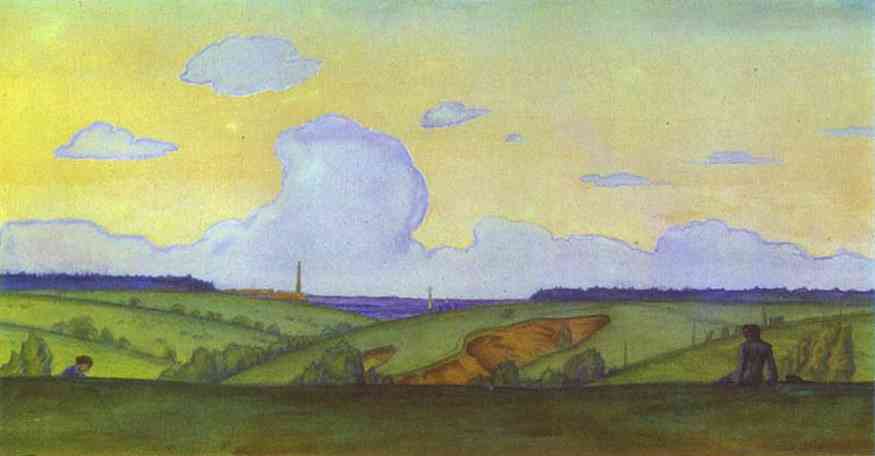 Evening Landscape — Мстислав Добужинский