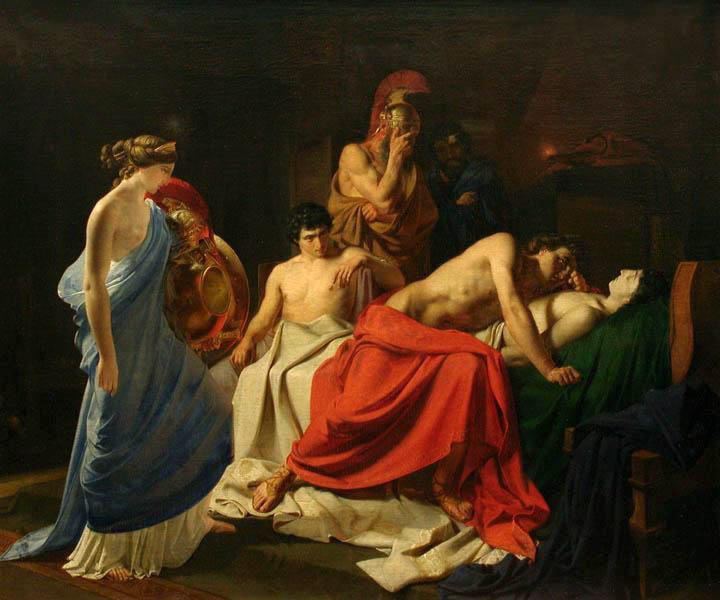 Achilles And The Body Of Patroclus — Nikolai Ge