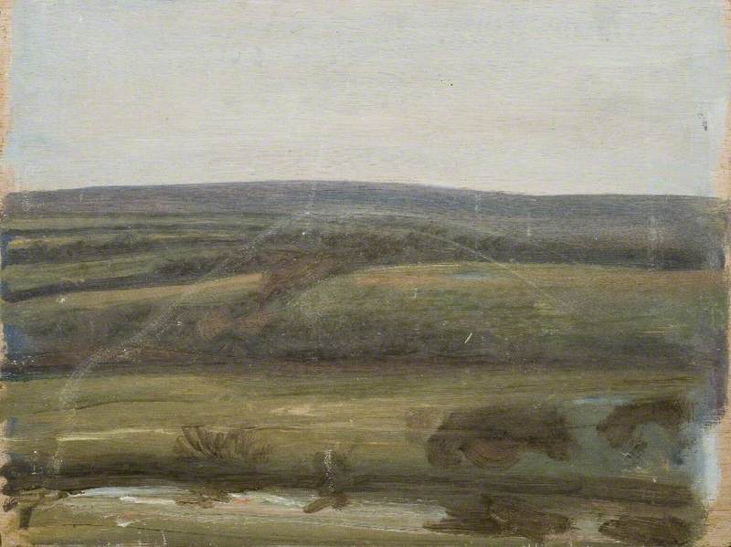 Withypool Hill, Exmoor (recto) — Sir Alfred James Munnings