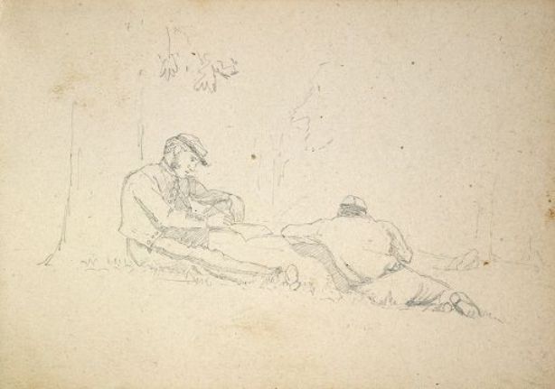 Two Seated Soldiers — Sanford Robinson Gifford