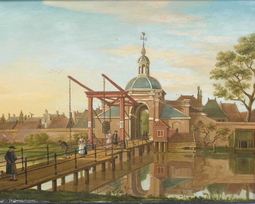 View Of The Koepoort In Leiden — Paulus Constantijn La Fargue