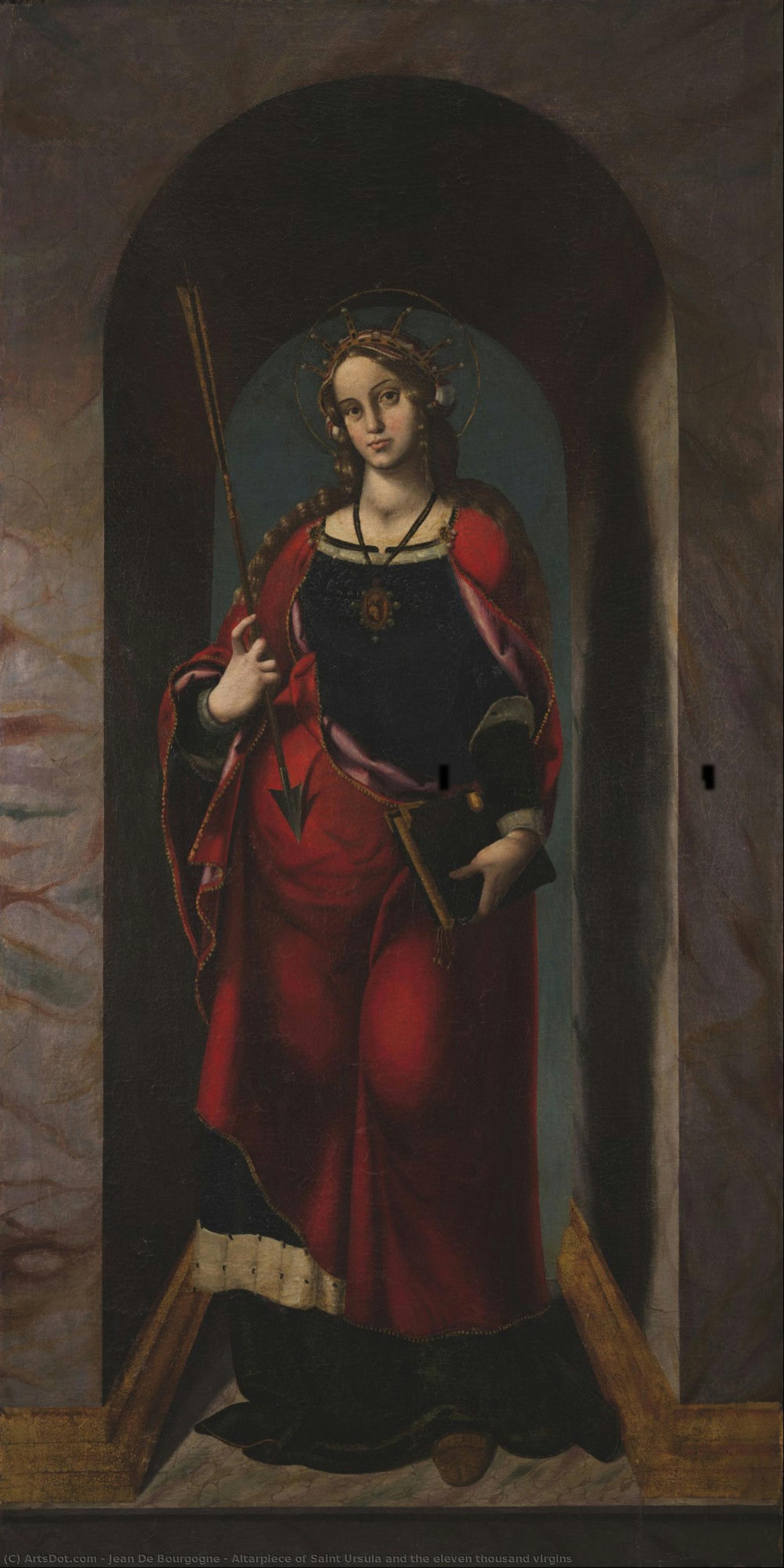Altarpiece Of Saint Ursula And The Eleven Thousand Virgins — Jean De Bourgogne