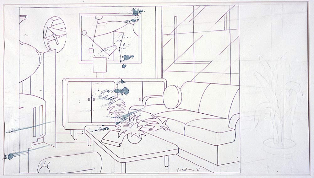 Interior With Mobile Painting — Рой Лихтенштейн