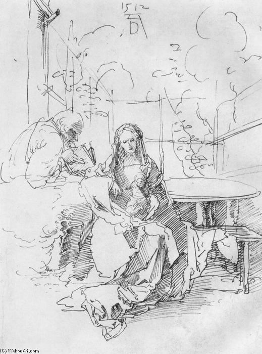 The Holy Family In The Arbor — Albrecht Dürer