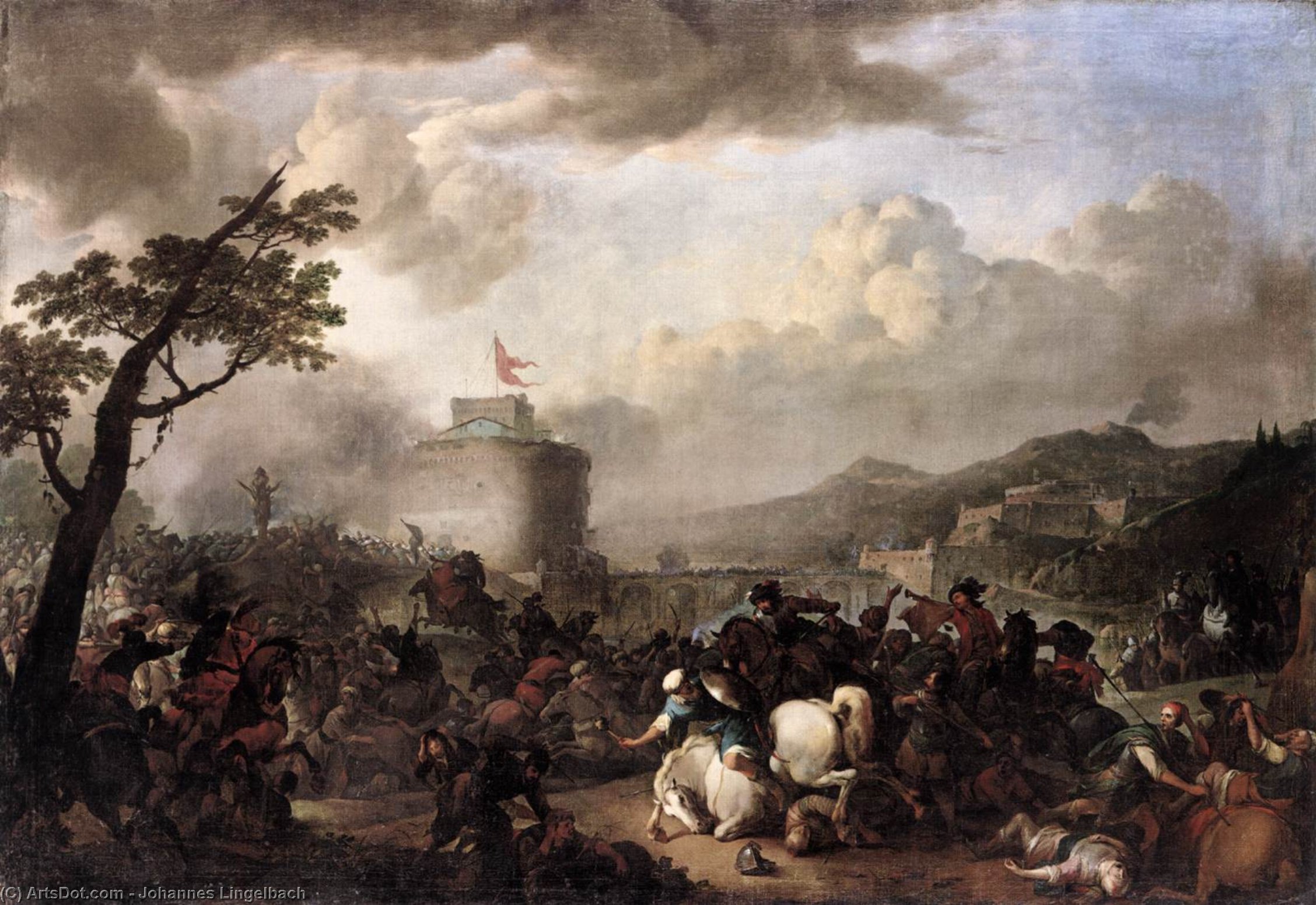 Battle Scene — Йоханнес Лингельбах
